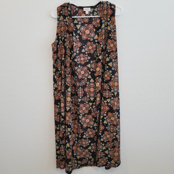 💕 LulaRoe Boho Print Joy Vest Size Small - Picture 10 of 15